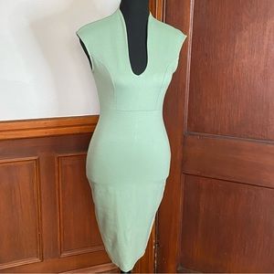 NWOT Women Sheath Dress Celadon Green Sz Med